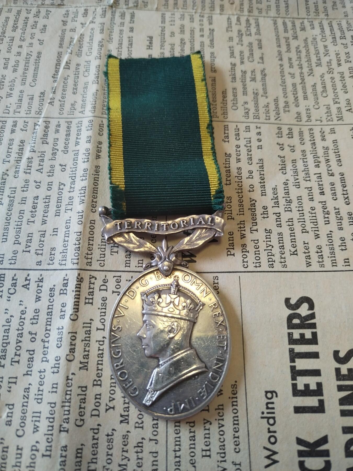 勋章大专场 英国皇家炮兵乔治六世本土防卫服务纪念奖章