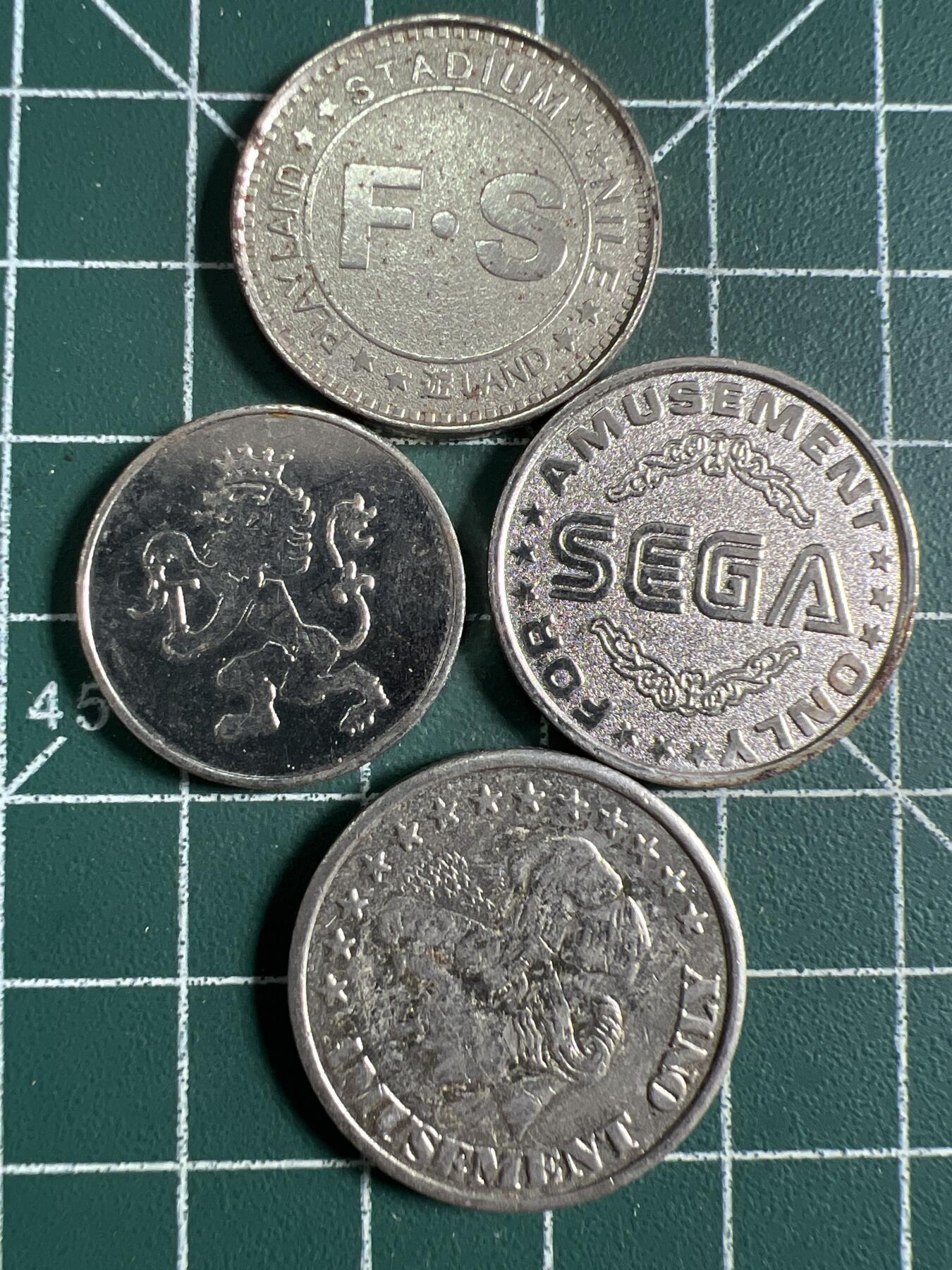 第698期 硬币专场 （无押金，捡漏，全场50包邮，偏远地区除外，接收代拍业务，本店十天发一次货） 代用币4枚