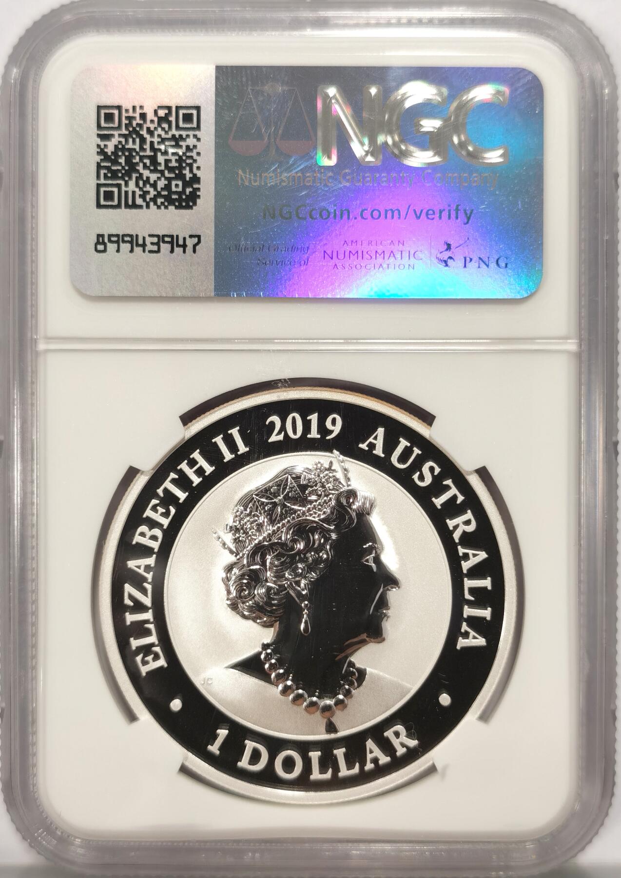 博洋堂世界钱币拍卖第090期（全场包邮） NGC MS69 澳大利亚2019年天堂鸟精制银币