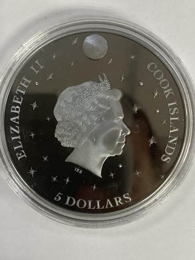 康怡轩钱币【以色列+葡萄牙+库克+澳大利亚+芬兰】第251003期  2017年库克群岛发行夜行动物系列-小猫熊5元彩色精制纪念银币