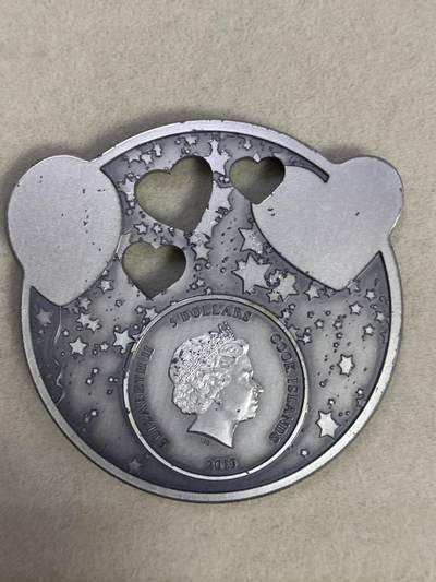 康怡轩钱币【以色列+葡萄牙+库克+澳大利亚+芬兰】第251003期  2019年库克发行摇篮曲系列-小公主5元仿古纪念银币