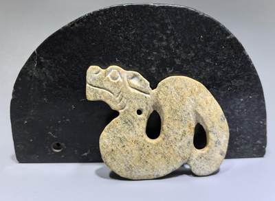 旧藏古玉佩件天然沁色包浆浑厚 尺寸:7.6cm*5.2cm*0.6cm - 旧藏古玉佩件天然沁色包浆浑厚 尺寸:7.6cm*5.2cm*0.6cm