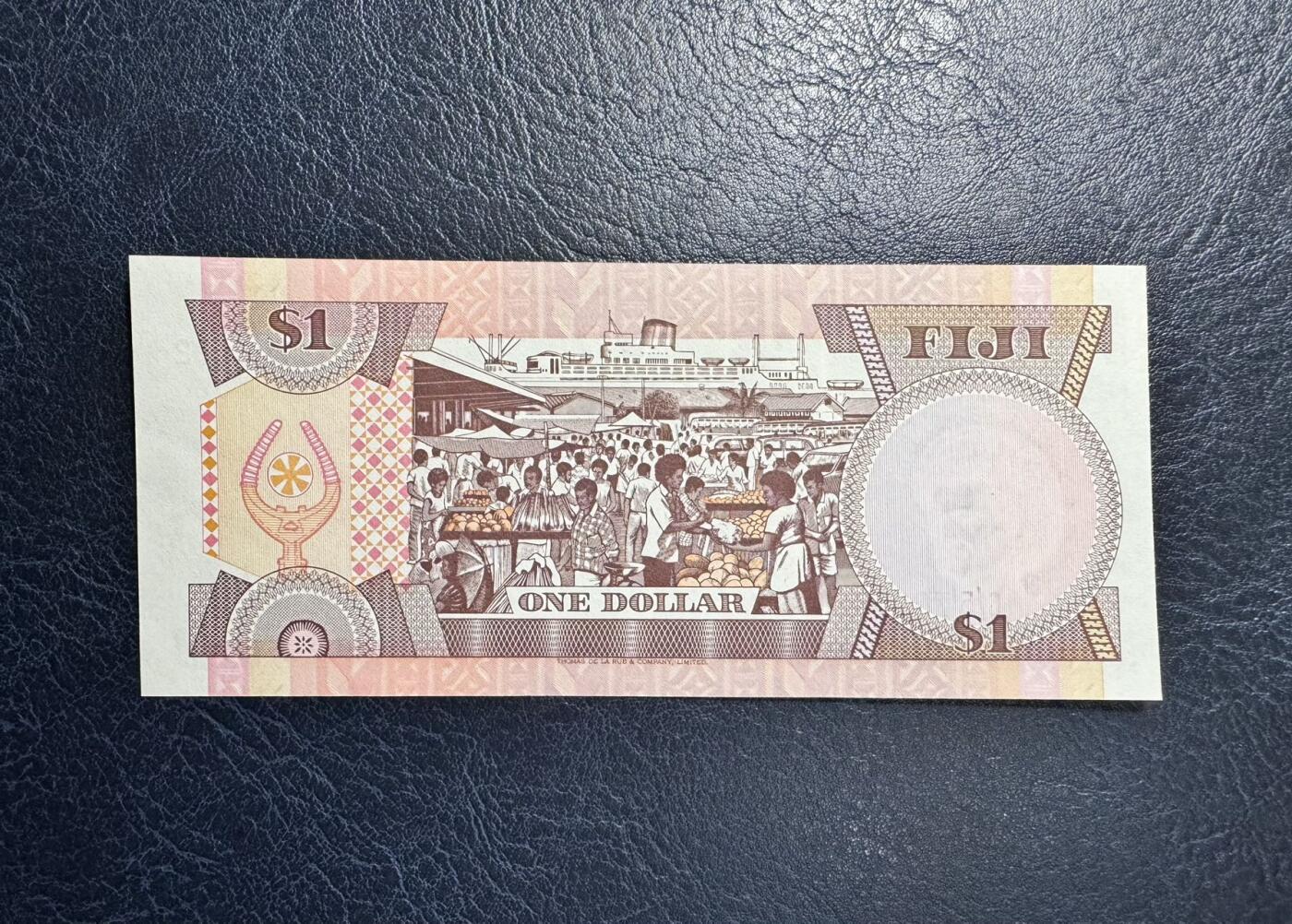 收藏联盟Quantum Auction 第374期拍卖  斐济1980年1元 品相UNC 号码无4