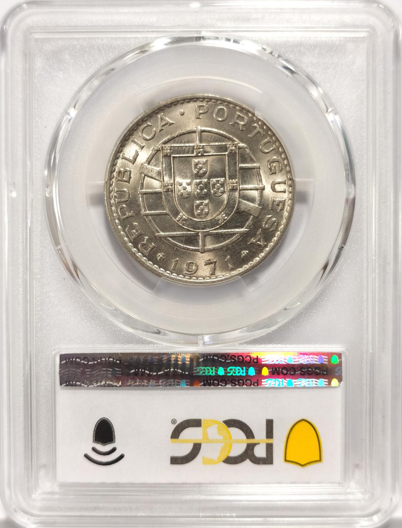 博洋堂世界钱币拍卖第090期（全场包邮） PCGS MS65 葡属安哥拉1971年20埃斯库多