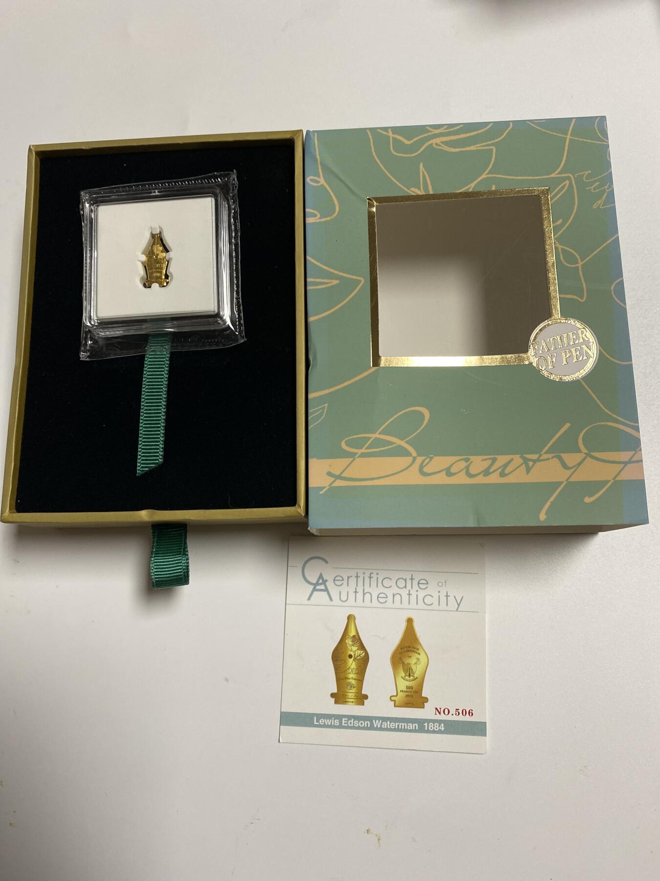 【金钰满堂钱币】拍卖第二十六期 金银币NGC评级币 纪念章 龙钞 金来顺2023年喀麦隆笔尖爱情纪念银币精美外国钱币收藏999银镀金