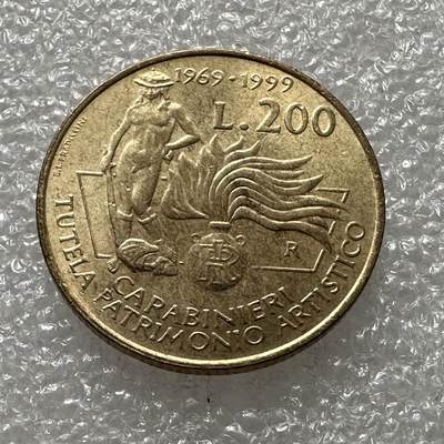 🌹外币初藏🌹🐯第70场 每周二四六晚8️⃣点 - 意大利1999年200里拉纪念币