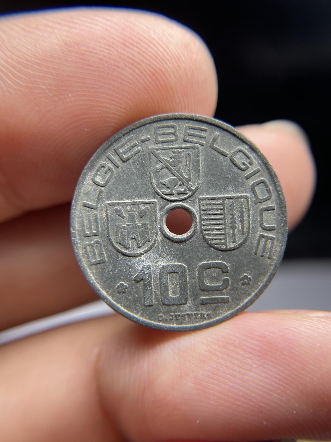 每日一拍，2024年集古藏今外币拍卖第十四期-第6场—（总第136拍），可以寄存60天，满160元包邮。 1941年比利时10分