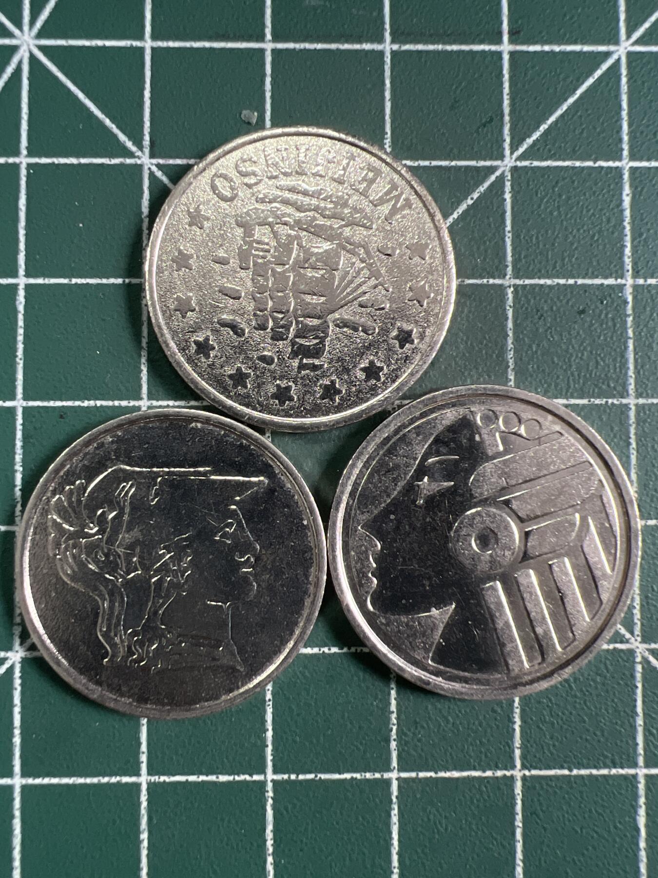 第703期 硬币专场 （无押金，捡漏，全场50包邮，偏远地区除外，接收代拍业务，本店十天发一次货） 代用币3枚