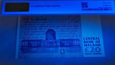 爱尔兰20磅 爱尔兰宪章运动领袖丹尼尔·奥康奈尔1995-1999 爱尔兰20磅 爱尔兰宪章运动领袖丹尼尔·奥康奈尔1995-1999