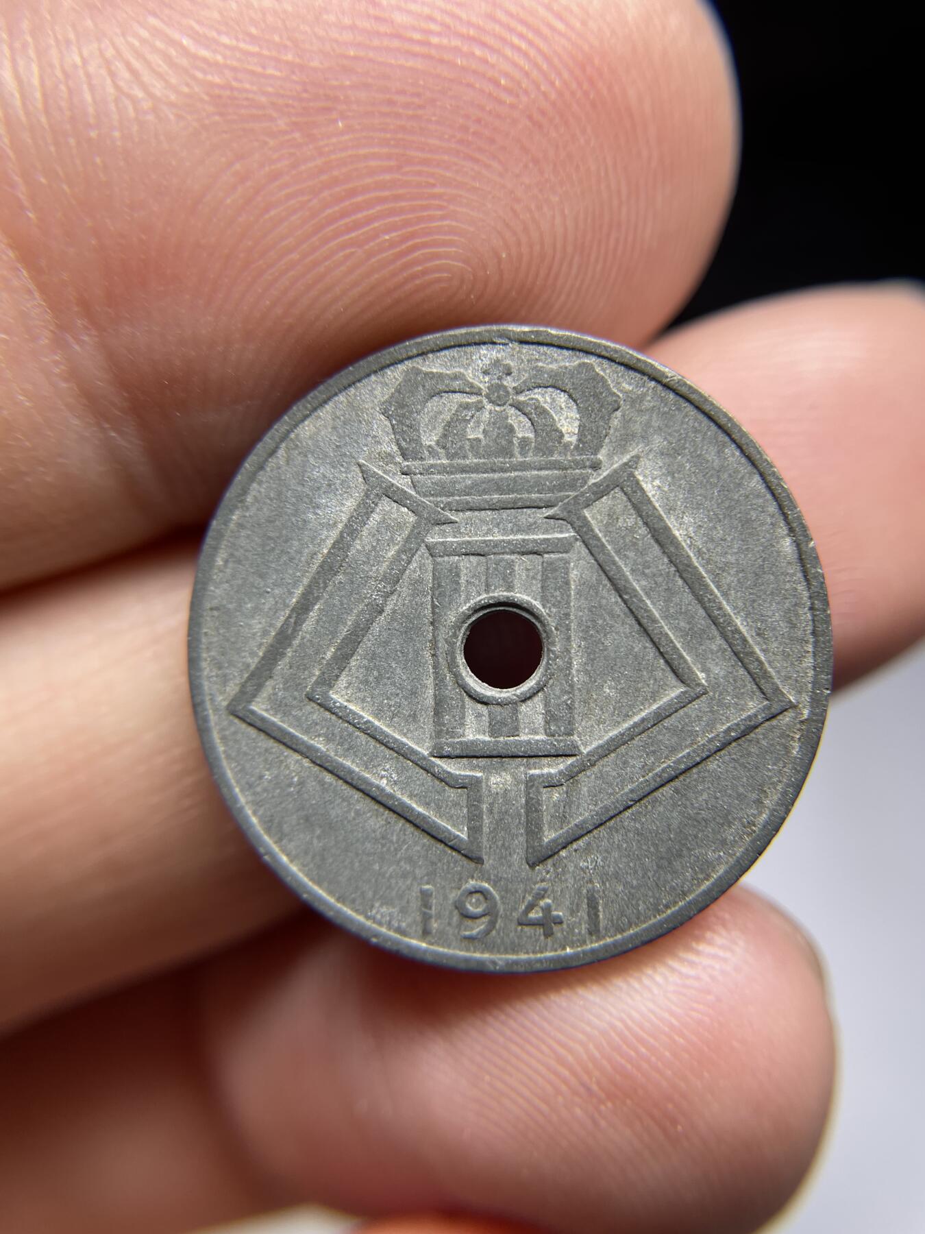 每日一拍，2024年集古藏今外币拍卖第十四期-第6场—（总第136拍），可以寄存60天，满160元包邮。 1941年比利时10分