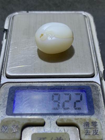 精美亚光高玉化海洋玉髓手工俏色巧雕无相佛桶珠一个！ 精美亚光高玉化海洋玉髓手工俏色巧雕无相佛桶珠一个！