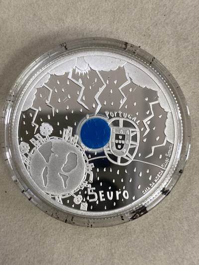 康怡轩钱币【以色列+葡萄牙+库克+澳大利亚+芬兰】第251003期  2022年葡萄牙答案就在我们在手中镶嵌蓝色聚合物回收材料精制银币