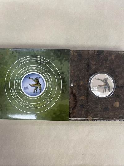 康怡轩钱币【以色列+葡萄牙+库克+澳大利亚+芬兰】第251003期  2023年葡萄牙发行米拉加亚龙5欧元彩色荧光精制纪念银币