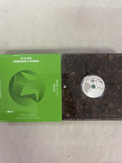 康怡轩钱币【以色列+葡萄牙+库克+澳大利亚+芬兰】第251003期  2022年葡萄牙答案就在我们在手中镶嵌绿色聚合物回收材料精制银币