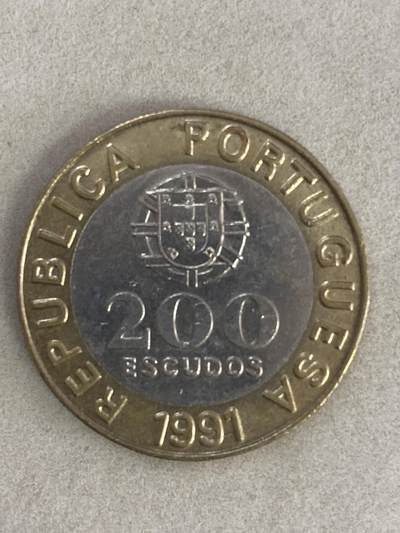 康怡轩钱币【以色列+葡萄牙+库克+澳大利亚+芬兰】第251003期  1991年葡萄牙发行葡萄牙医生双金属纪念币