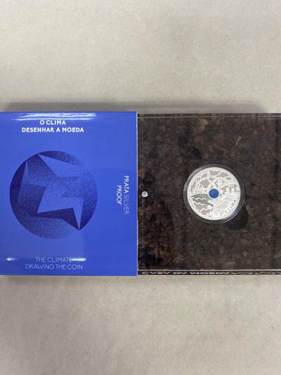 康怡轩钱币【以色列+葡萄牙+库克+澳大利亚+芬兰】第251003期  2022年葡萄牙答案就在我们在手中镶嵌蓝色聚合物回收材料精制银币