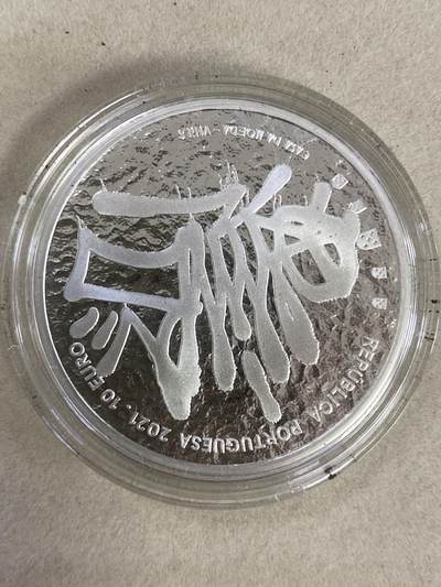 康怡轩钱币【以色列+葡萄牙+库克+澳大利亚+芬兰】第251003期  2021年葡萄牙发行城市当代艺术系列--维里斯10欧元精制纪念银币