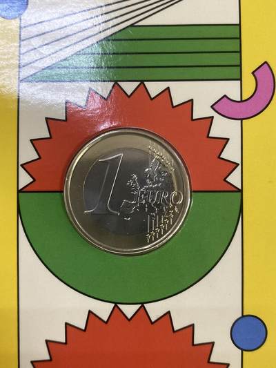 康怡轩钱币【以色列+葡萄牙+库克+澳大利亚+芬兰】第251003期  2024年葡萄牙发行1欧元双金属纪念币卡装UNC