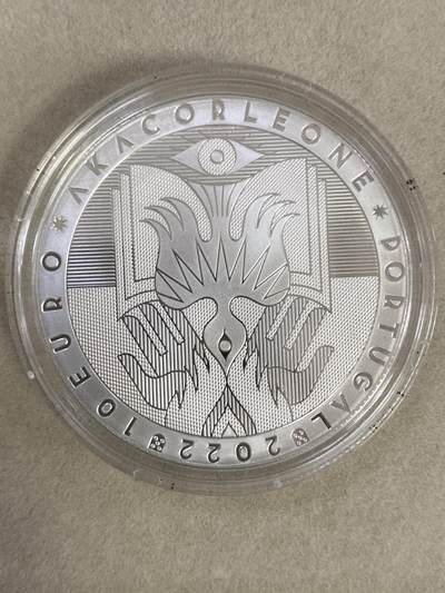 康怡轩钱币【以色列+葡萄牙+库克+澳大利亚+芬兰】第251003期  2022年葡萄牙发行城市当代艺术系列--阿卡柯里昂10欧元彩色精制币