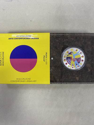 康怡轩钱币【以色列+葡萄牙+库克+澳大利亚+芬兰】第251003期  2022年葡萄牙发行城市当代艺术系列--阿卡柯里昂10欧元彩色精制币