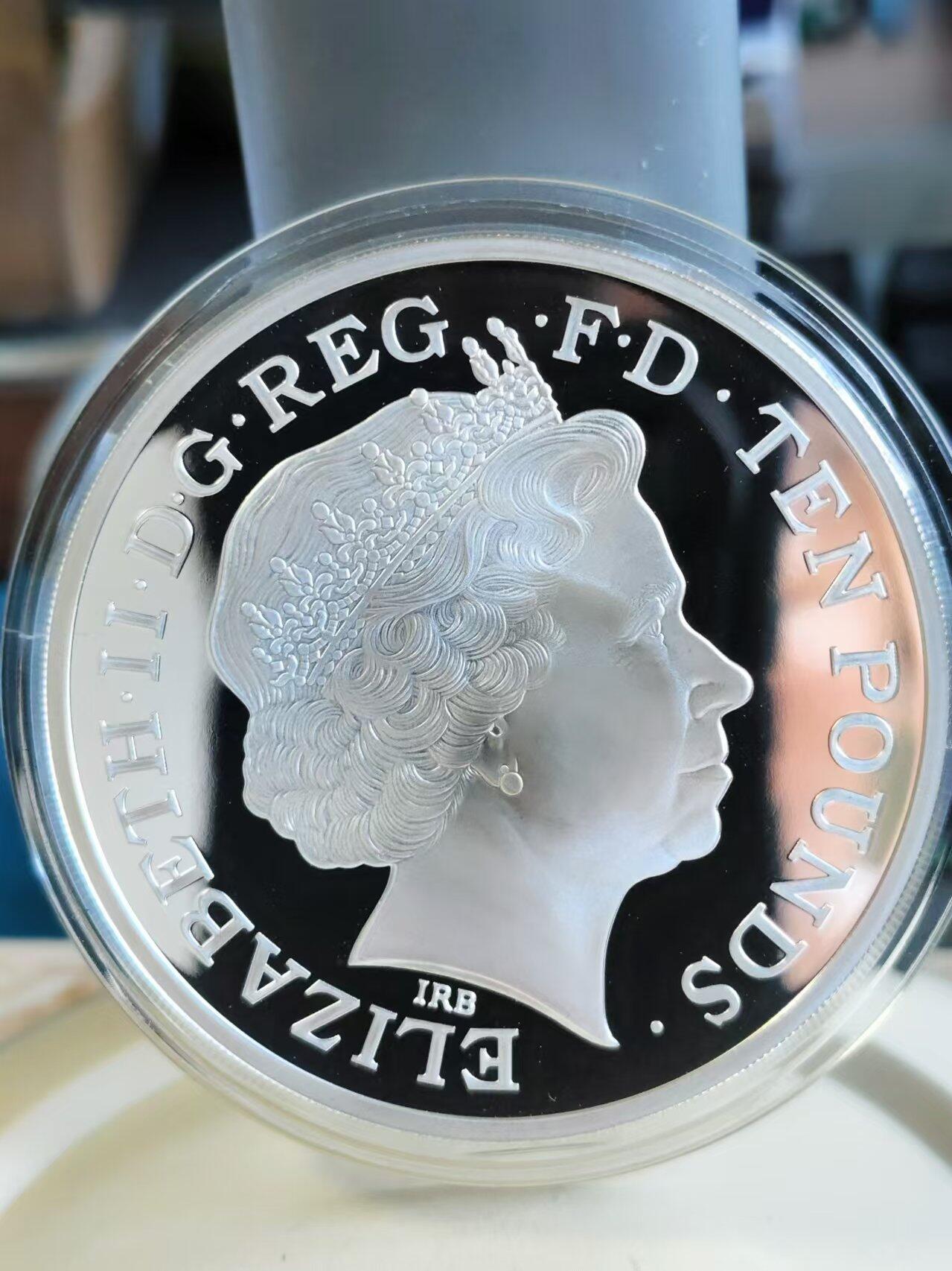 第187期拍卖 获奖币英国2012年伦敦奥运飞马精制纪念银币，荣获世界硬币大奖赛