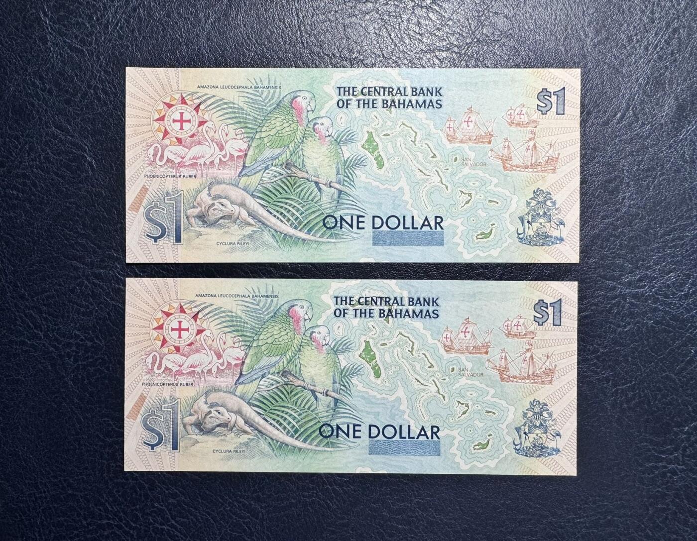收藏联盟Quantum Auction 第375期拍卖  巴哈马1992年1元发现美洲新大陆纪念钞两周 品相AU 