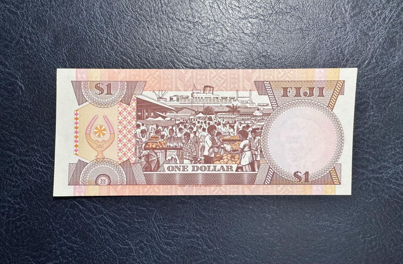 收藏联盟Quantum Auction 第375期拍卖  斐济1980年1元 品相UNC 号码无4 初版