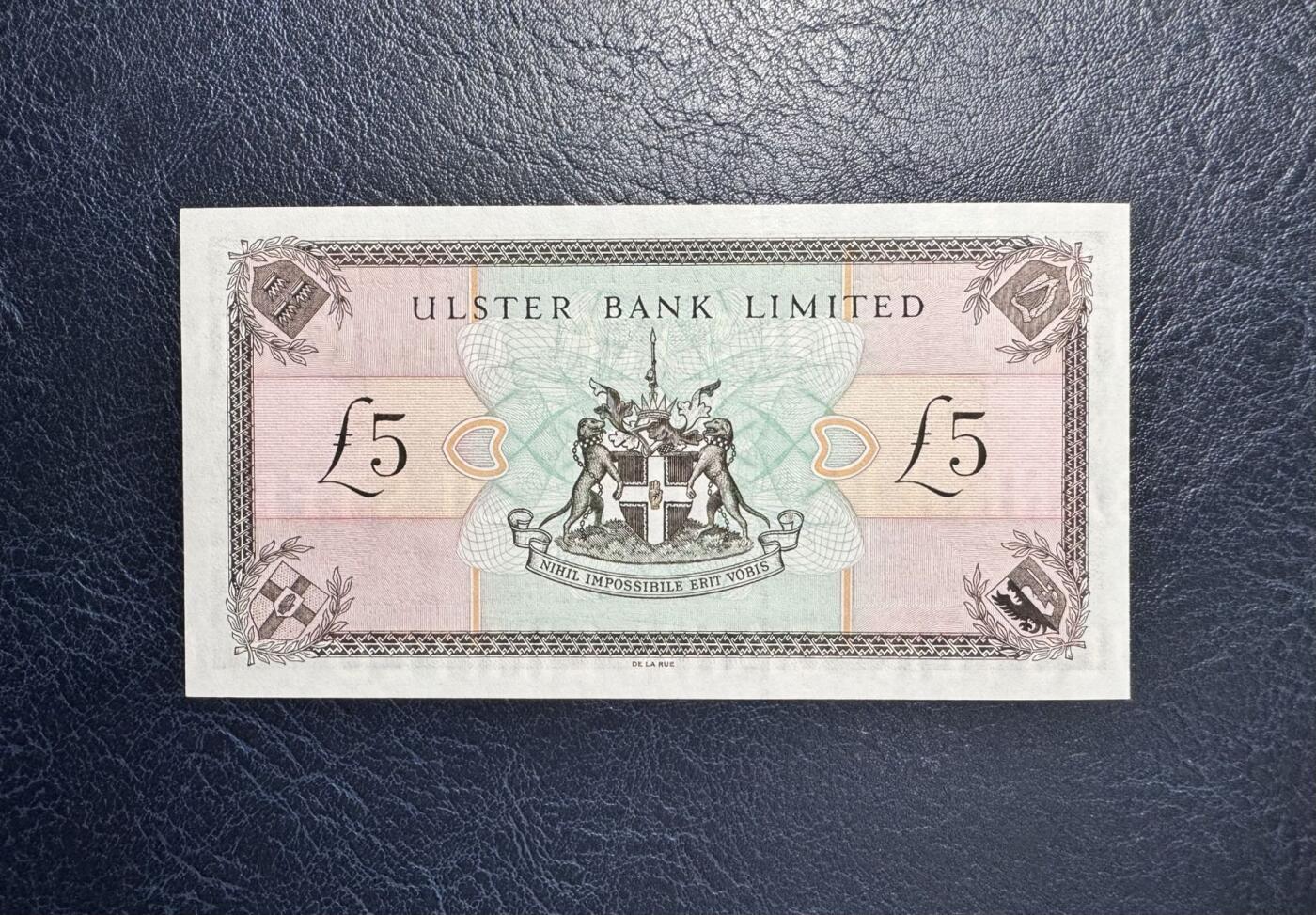 收藏联盟Quantum Auction 第375期拍卖  北爱尔兰尤斯特银行2001年5镑 品相全新UNC 2001版使用了NatWest标志
