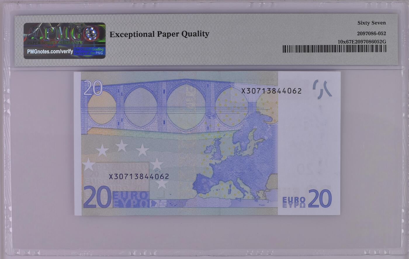 收藏联盟Quantum Auction 第375期拍卖  欧盟德国2002年20元 PMG67