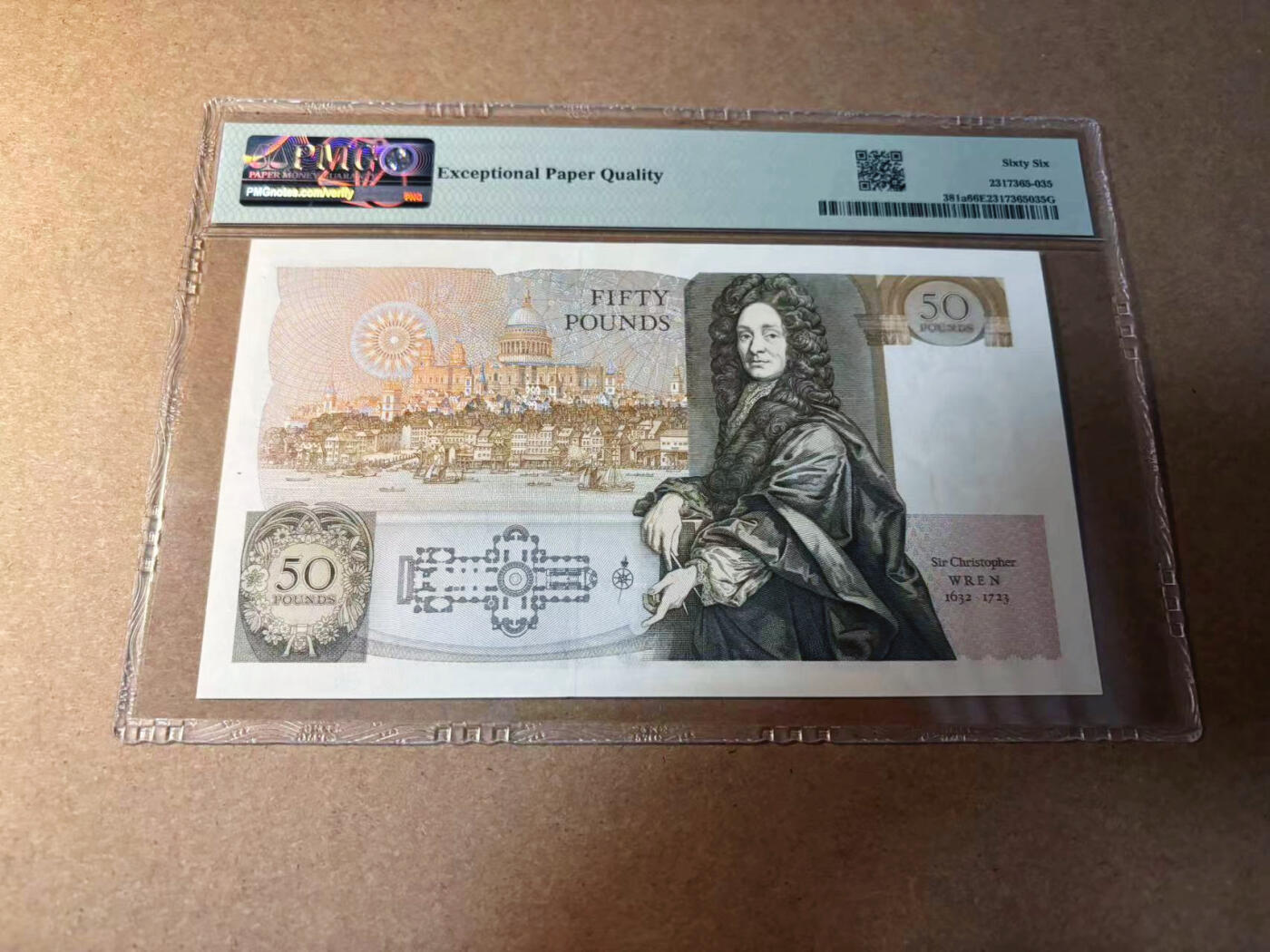 【Blue Auction】✨世界纸币精拍第542期【精】 【a版无47】英国 D序列 1981-88年50镑 PMG66EPQ 