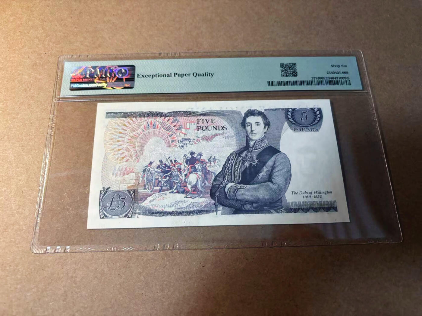 【Blue Auction】✨世界纸币精拍第542期【精】 英国 D序列 1988-91年5镑 PMG66EPQ 