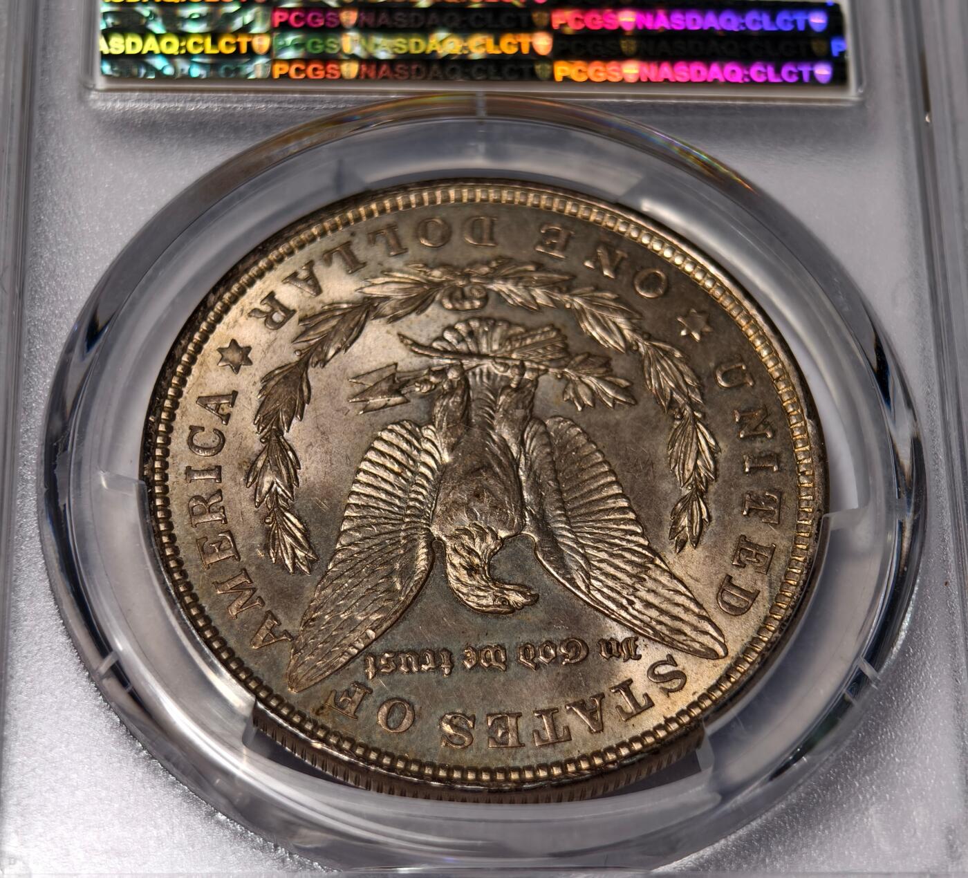 紫瑗钱币——第440期 美国 1921年 摩根 大头妹1美元 银币 PCGS MS63 