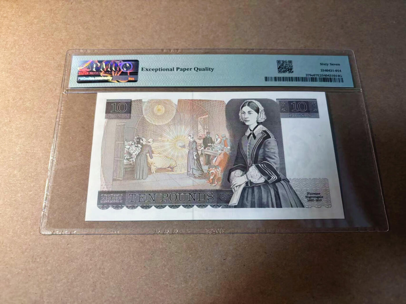 【Blue Auction】✨世界纸币精拍第542期【精】 【无47】英国 D序列 1988-91年10镑 PMG67EPQ 高分 