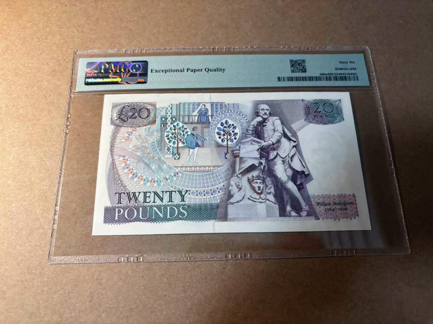 【Blue Auction】✨世界纸币精拍第542期【精】 英国 D序列 1988-91年20镑 PMG66EPQ 