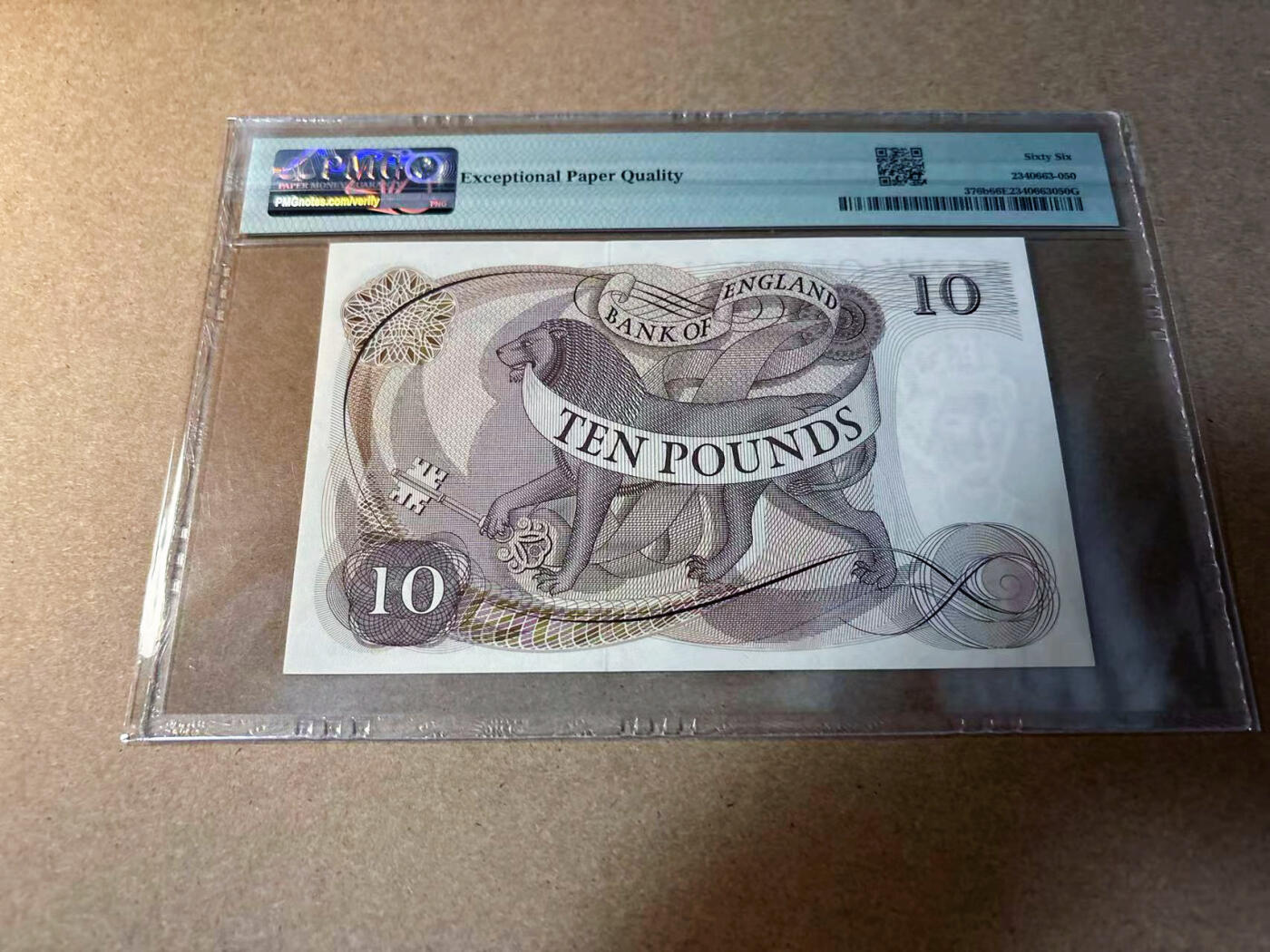 【Blue Auction】✨世界纸币精拍第542期【精】 英国 C序列1966-70年10镑 PMG66EPQ 