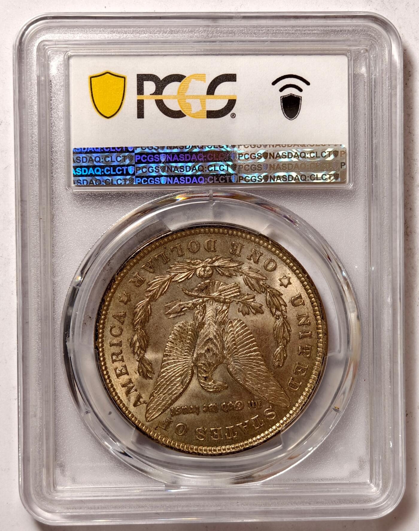 紫瑗钱币——第440期 美国 1921年 摩根 大头妹1美元 银币 PCGS MS63 