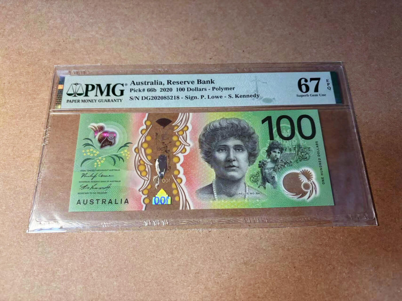 【Blue Auction】✨世界纸币精拍第542期【精】 【无47】澳大利亚 2020年100元 PMG67EPQ 高分