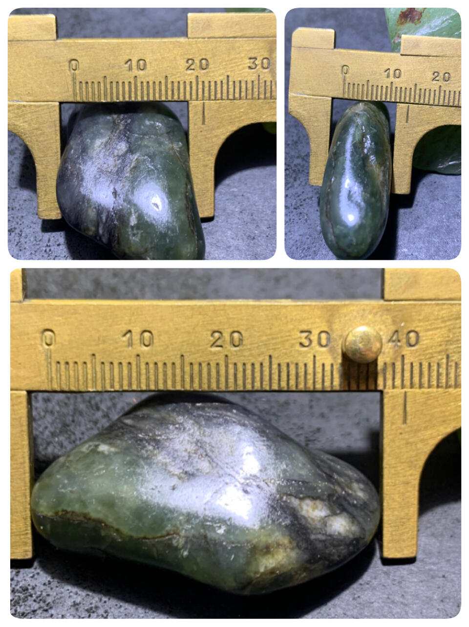 青花，青玉双色和田玉独籽一颗