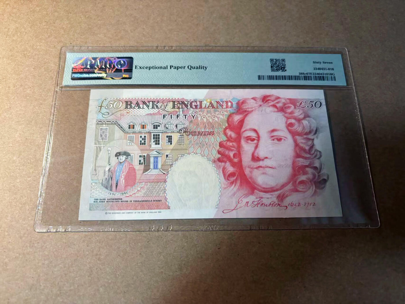 【Blue Auction】✨世界纸币精拍第542期【精】 英国1994年50镑 PMG67EPQ 高分