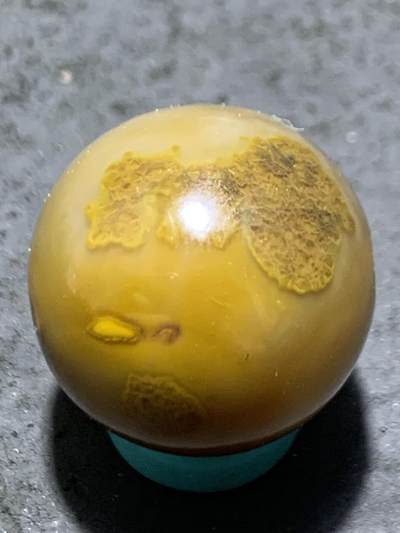 仅此一个，精美草花纹战国红玛瑙圆珠一颗！ - 仅此一个，精美草花纹战国红玛瑙圆珠一颗！