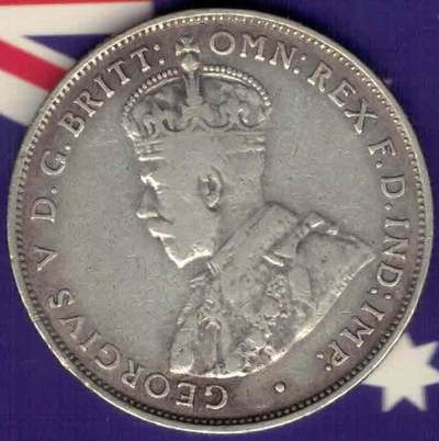 澳大利亚1935年1弗罗林(2先令) 大洋洲 银币 年份少 实物图 八五品 - 澳大利亚1935年1弗罗林(2先令) 大洋洲 银币 年份少 实物图 八五品