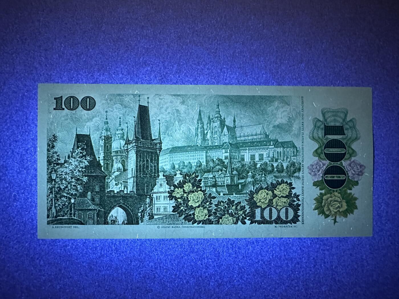 《张总收藏》167期-中秋外币高货特辑 捷克斯洛伐克100克朗 UNC 1989年 捷克斯洛伐克总统哥特瓦尔德