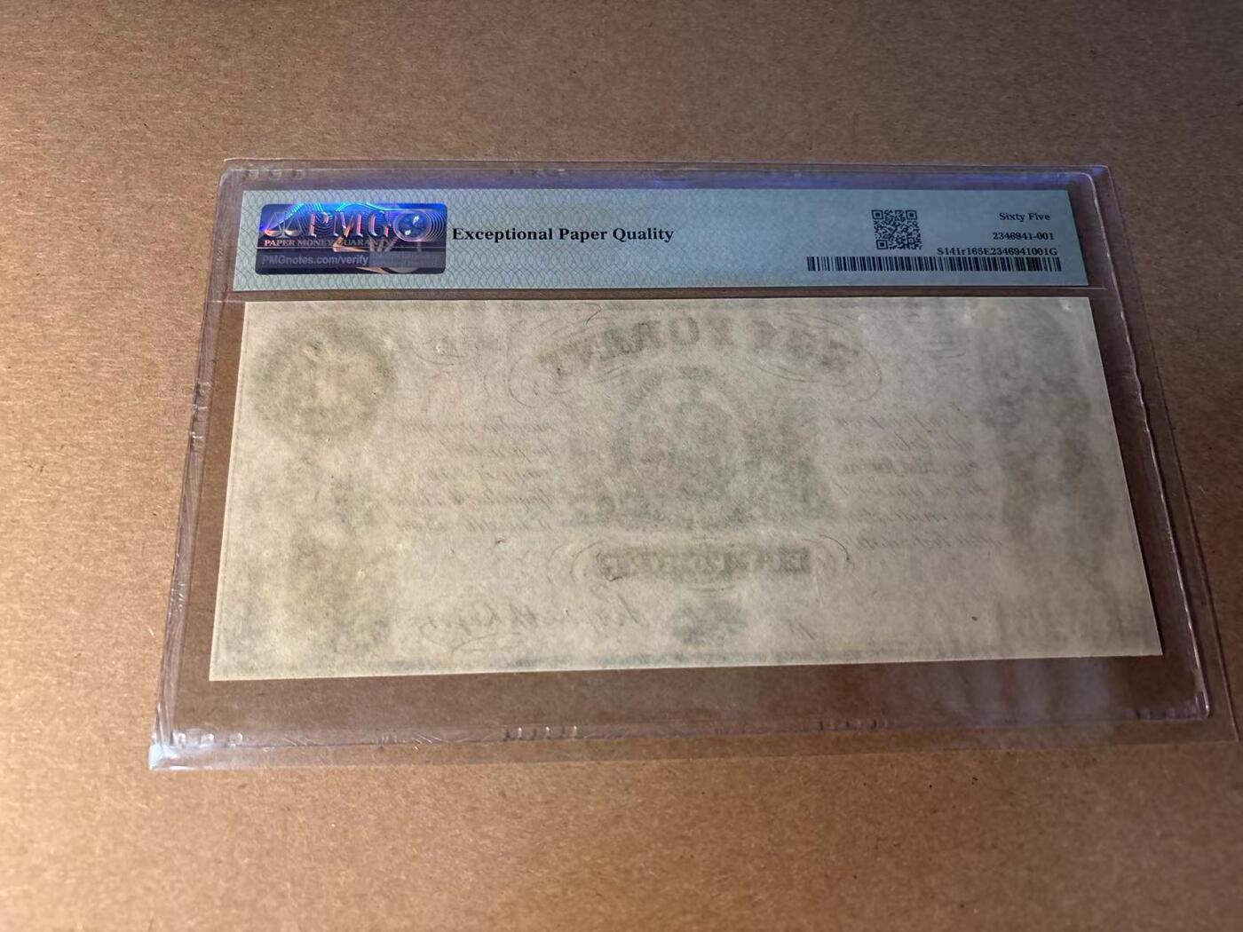 【Blue Auction】✨世界纸币精拍第543期【精】 匈牙利 1852年1福林 带签名 PMG65EPQ 大票幅