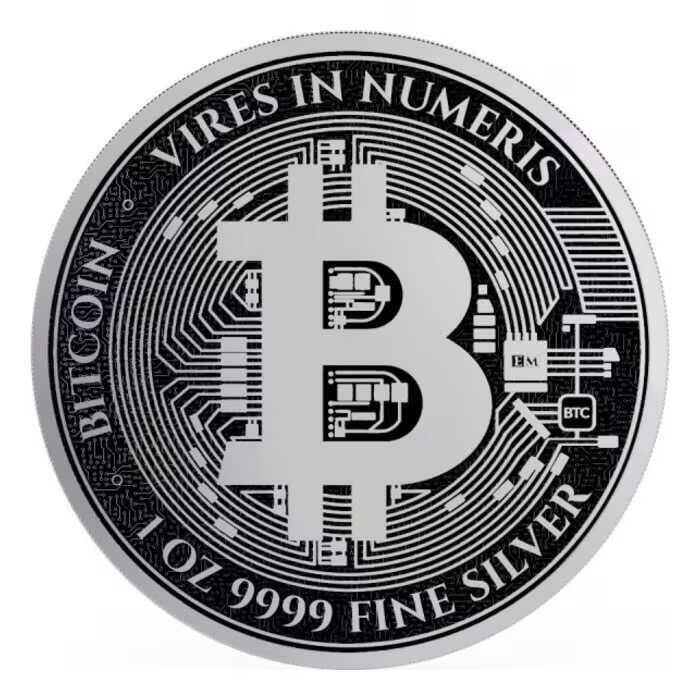 2024 纽埃 比特币.9999银币 1盎司
