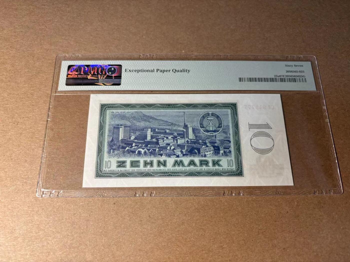 【Blue Auction】✨世界纸币精拍第543期【精】 【777豹子号】德国 1964年10马克  PMG67EPQ 高分