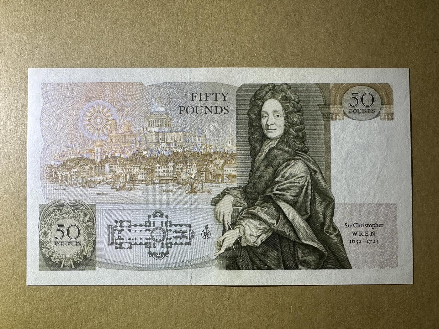 《张总收藏》167期-中秋外币高货特辑 英格兰50镑 UNC D序列 首签 A01冠 无4