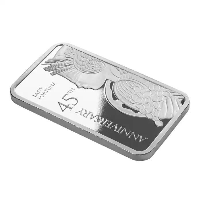 瑞士PAMP 财富女神45周年纪念 .999银条 1盎司