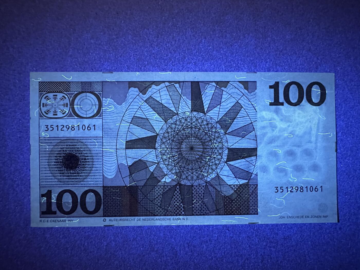 《张总收藏》167期-中秋外币高货特辑 荷兰100盾 AU 人像版海军上将 底部有一处裂口 无47