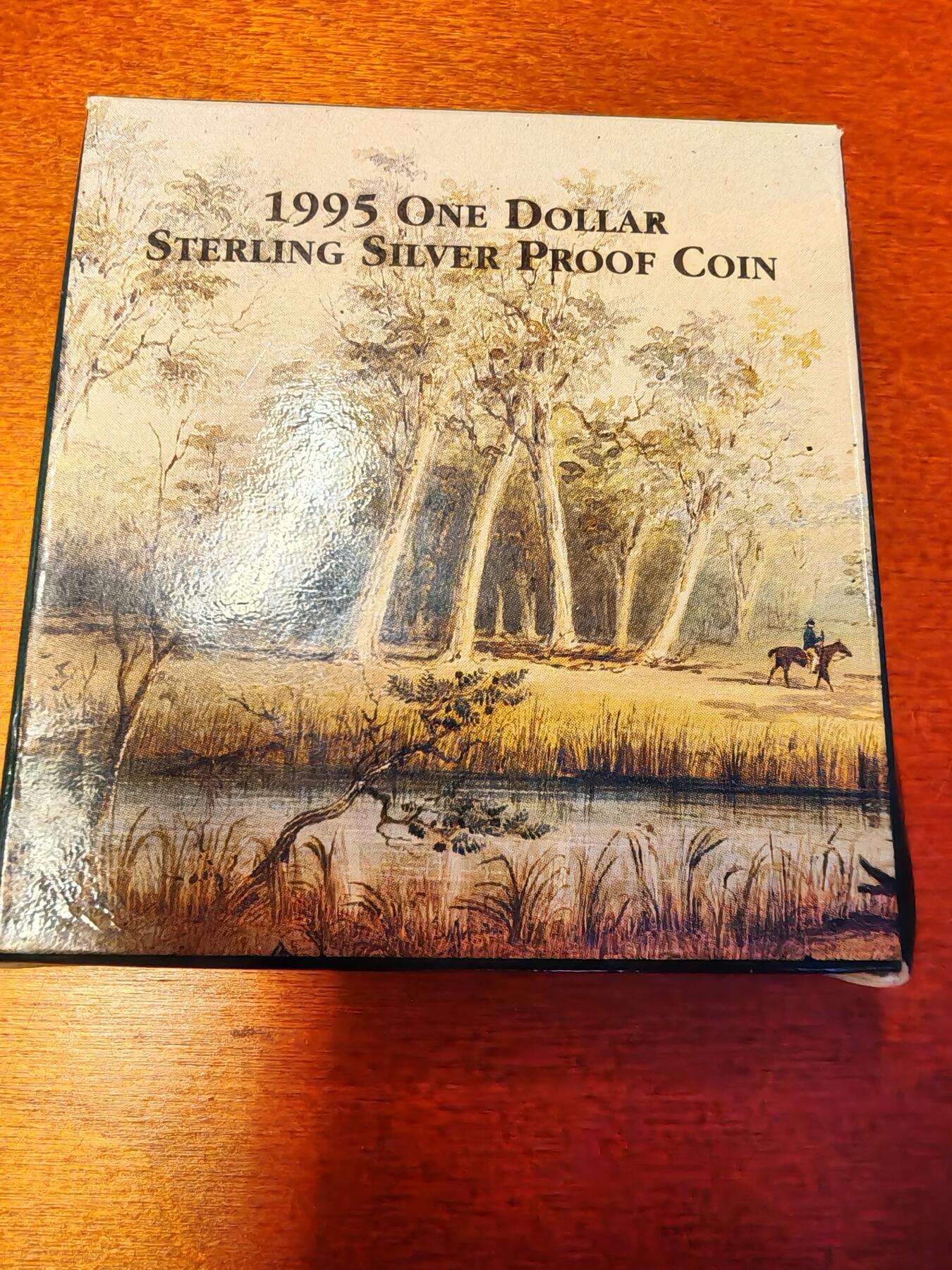 长老汇龙年精选第二十九场拍卖 1995澳大利亚华尔兹马提尔达百周年1澳元精制银币，盒证全，2万枚，获奖币