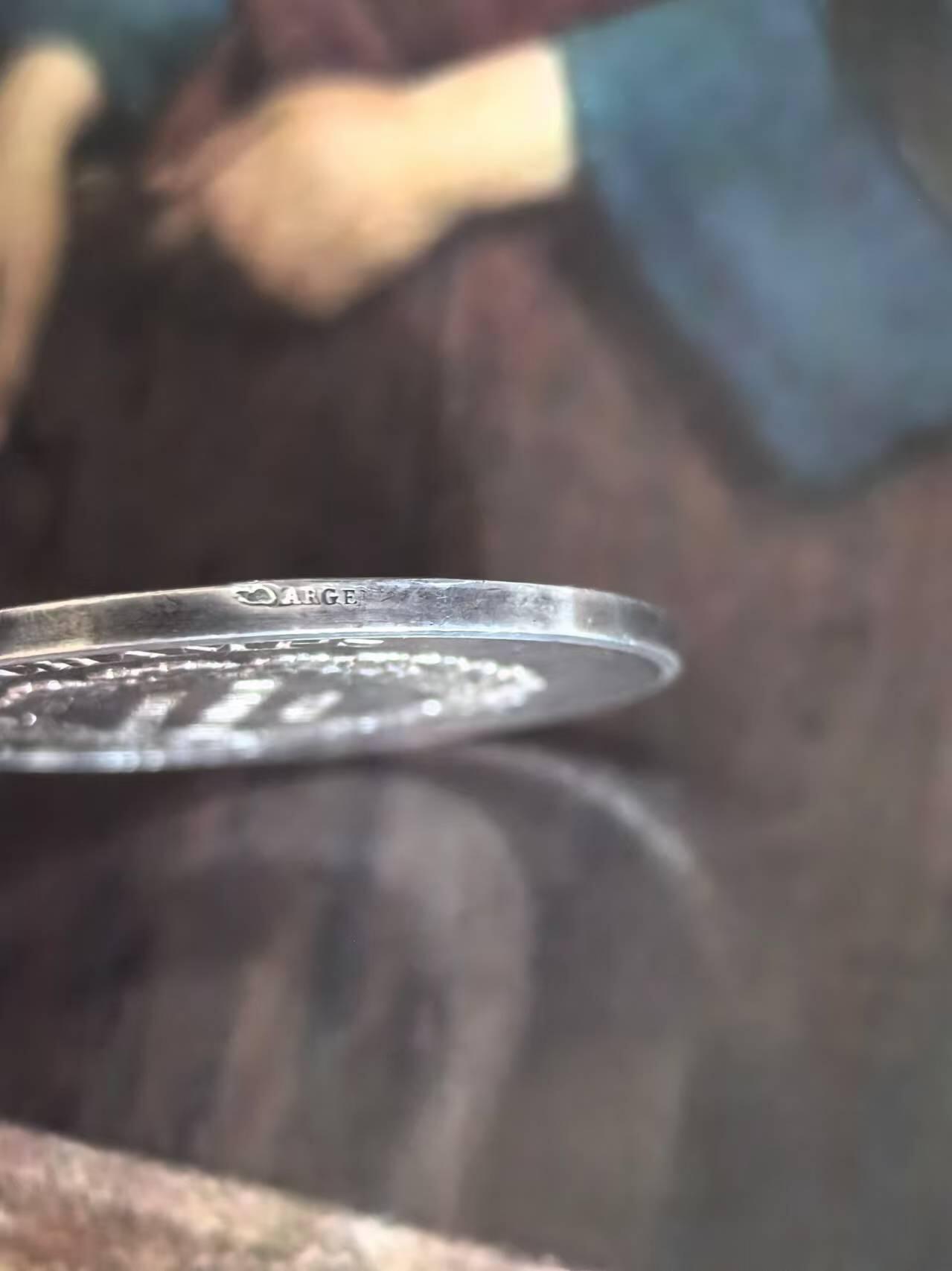 外国币章第二十五期 1886年法国银章36mm20g，丰饶角argent